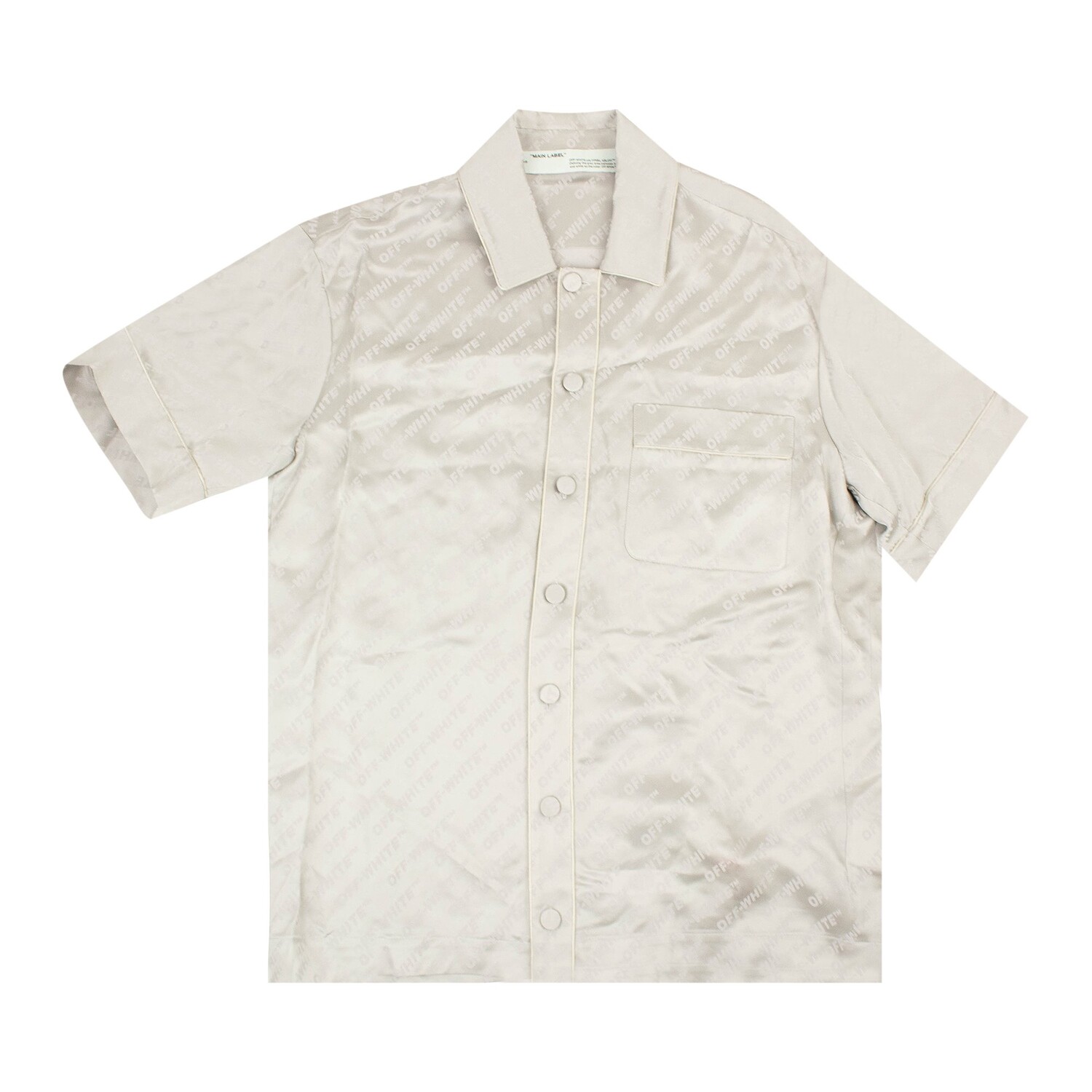 

Off-White Рубашка с логотипом Серая