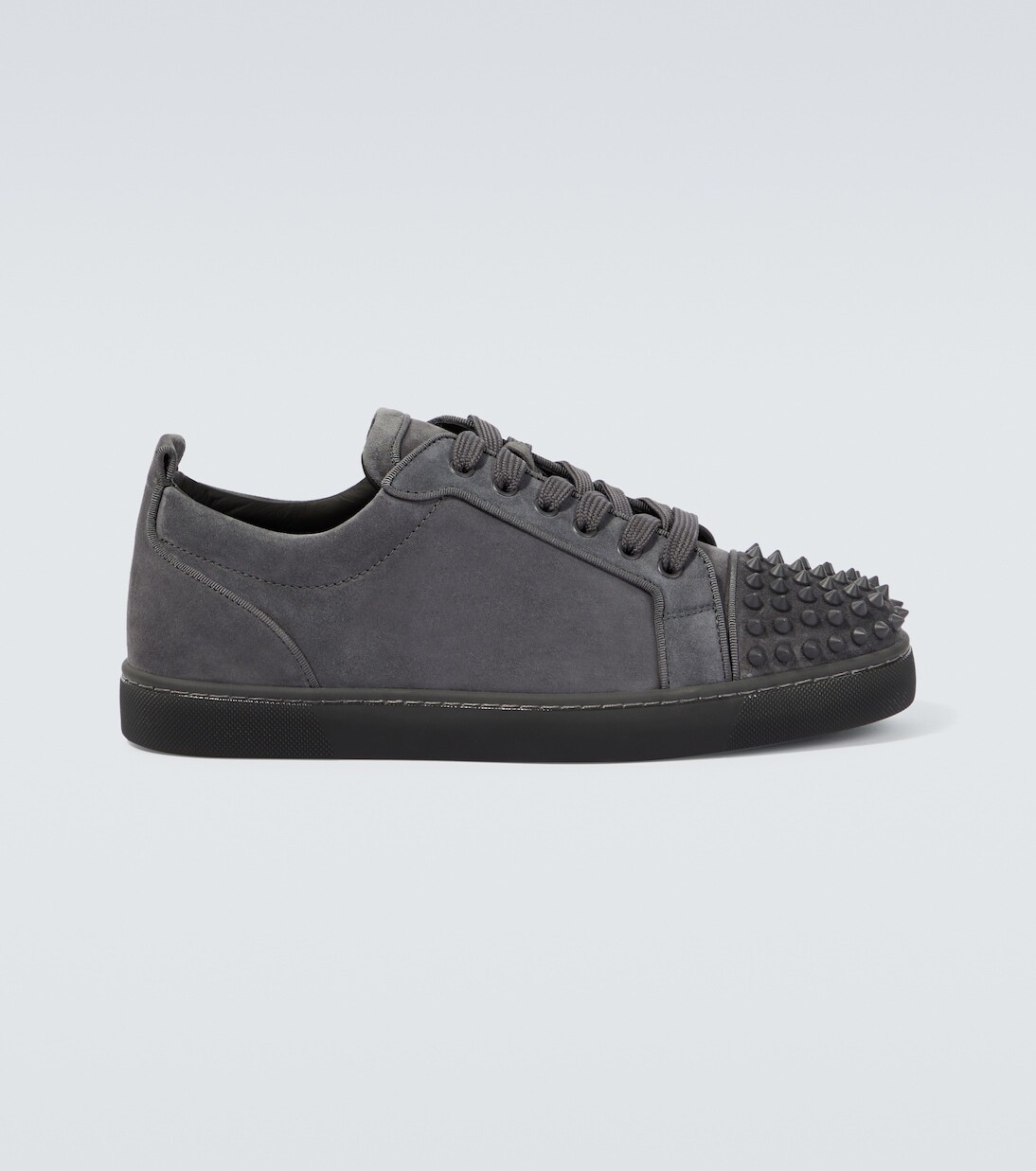 

Замшевые кроссовки louis junior с шипами Christian Louboutin, серый