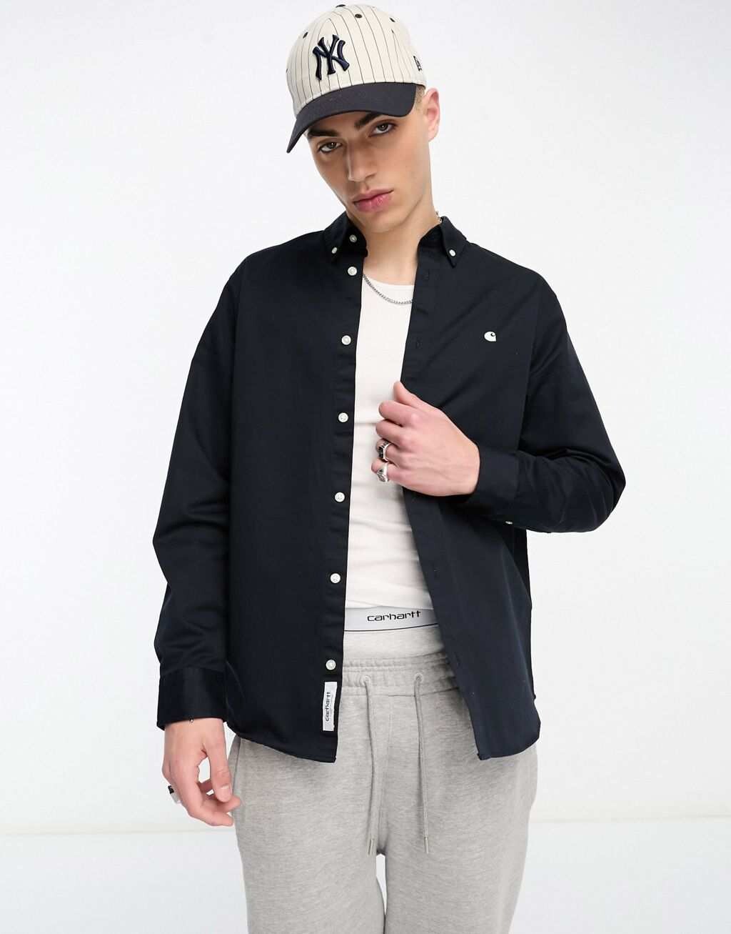 

Темно-синяя рубашка Carhartt WIP Madison