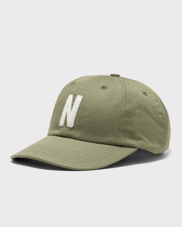 

Бейсболка Norse Projects Felt N Twill Sports Cap, цвет sediment green