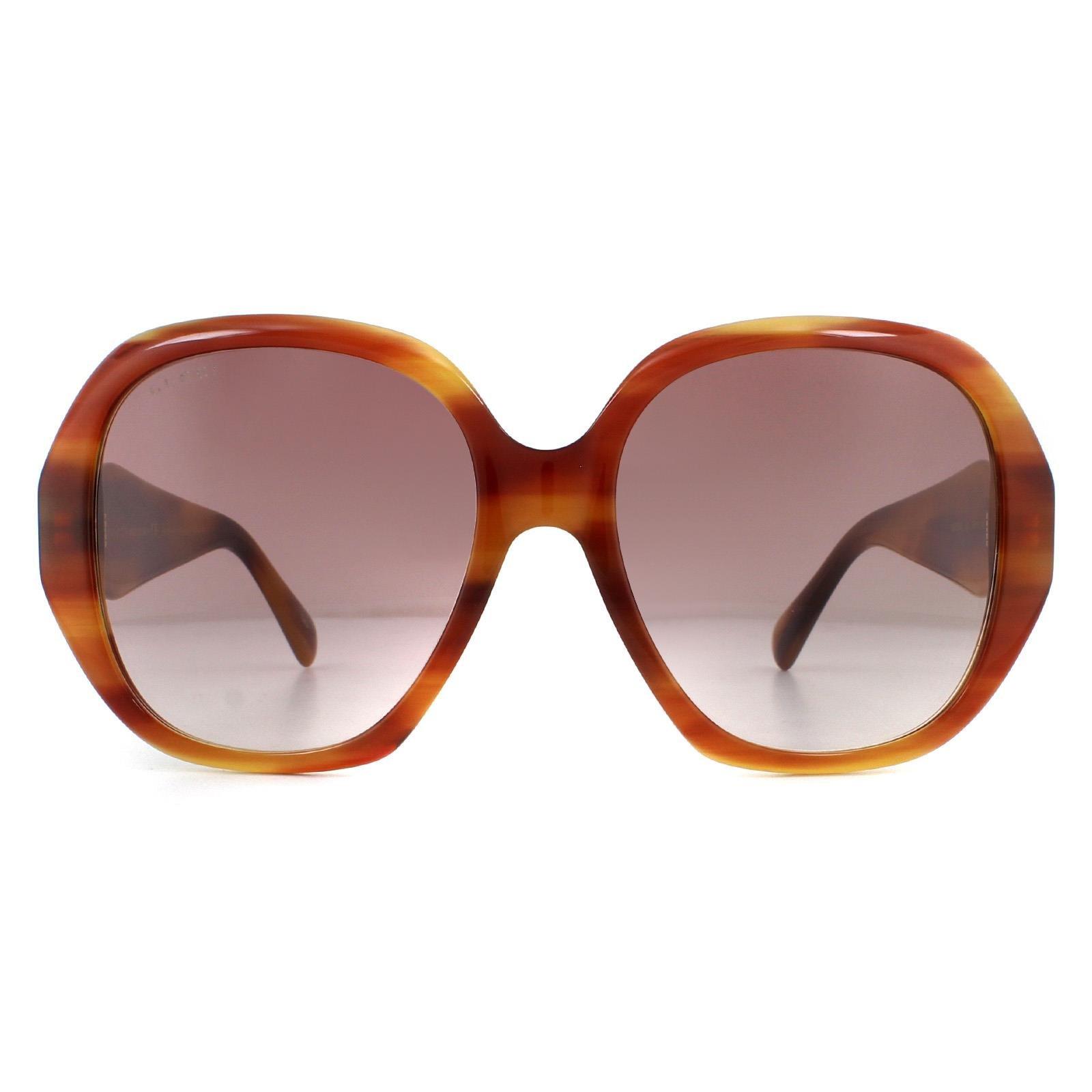 Красные солнцезащитные очки Square Havana с градиентом Gucci, коричневый смартфон bq 6030g practic red gradient