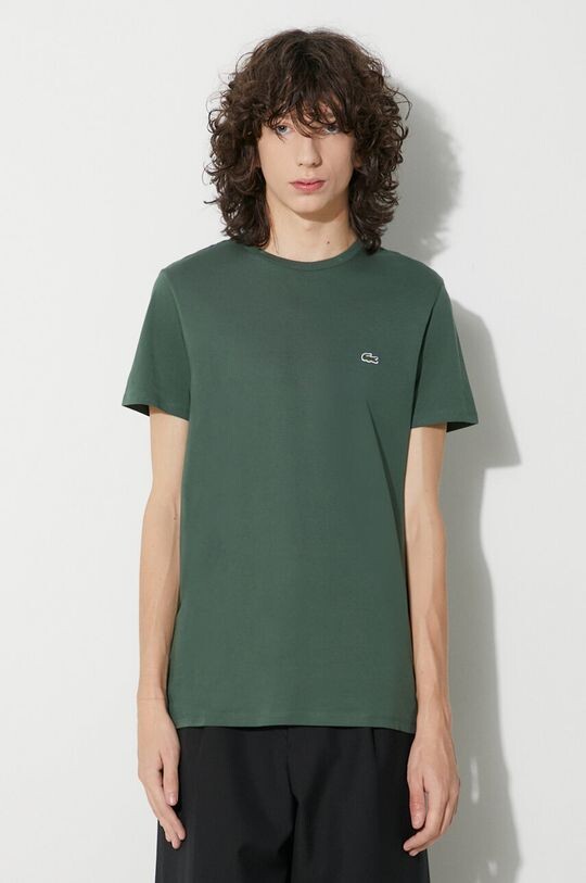

Хлопковая футболка Lacoste, зеленый