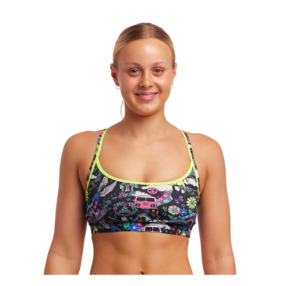 

Топ бикини Funkita Sports Hippy Dippy, разноцветный