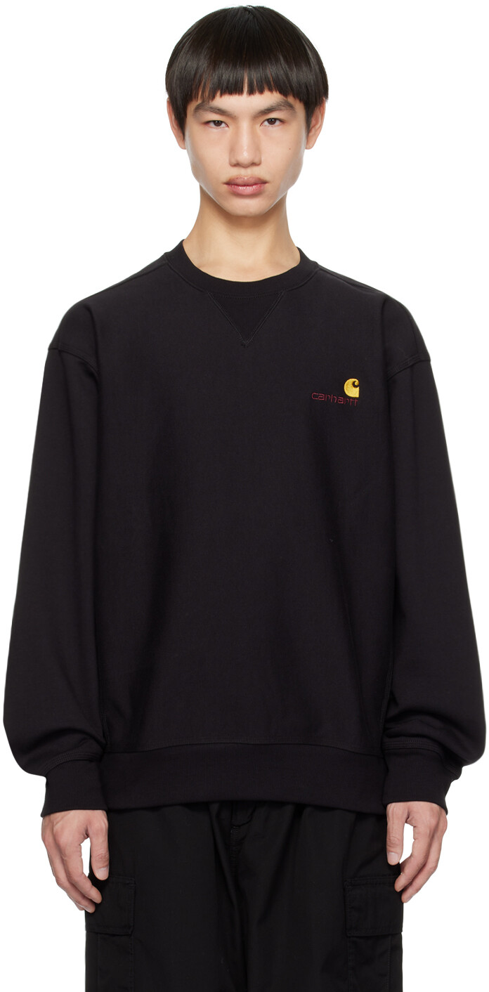 

Черный свитшот с американским рисунком Carhartt Work In Progress