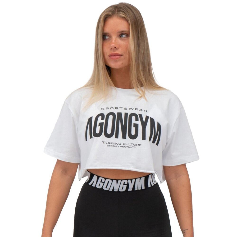 

Футболка с коротким рукавом Agongym Training Culture Crop, белый