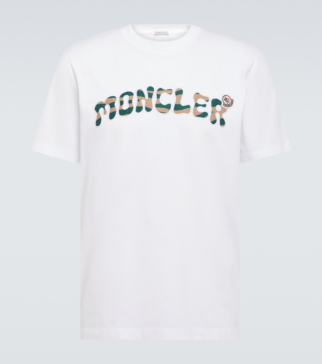 

Футболка из хлопкового джерси Moncler, белый