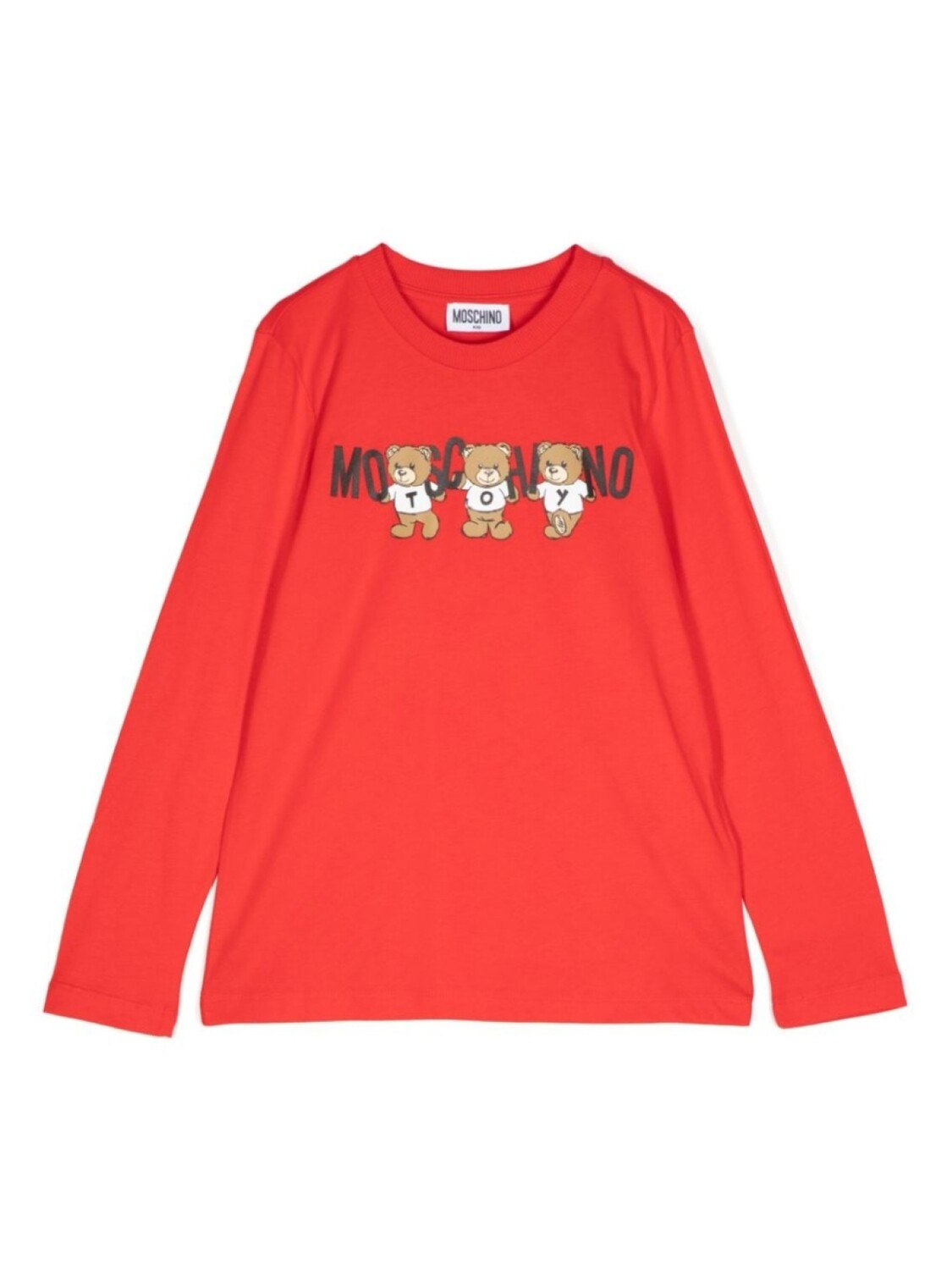 

Moschino Kids футболка с мотивом плюшевого мишки, красный