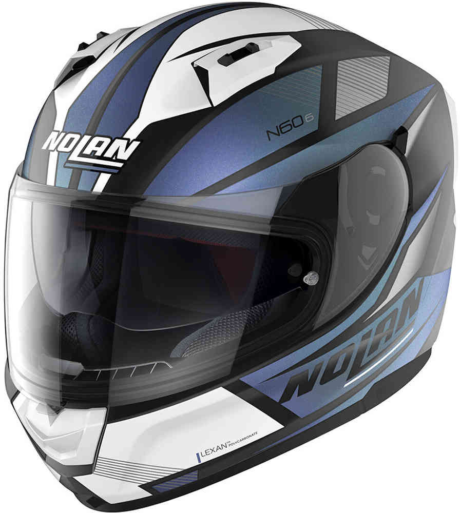 N60-6 Шлем пониженной передачи Nolan, черный матовый/синий
