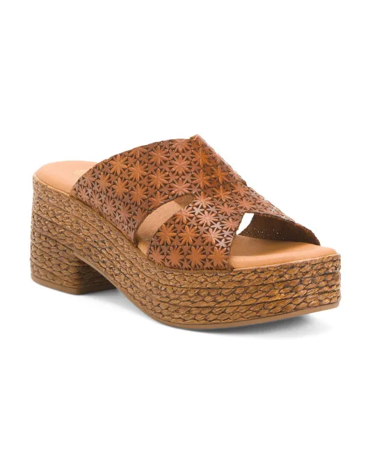 

Кожаные сандалии Royce Heel Made In Spain Eric Michael, цвет Natural