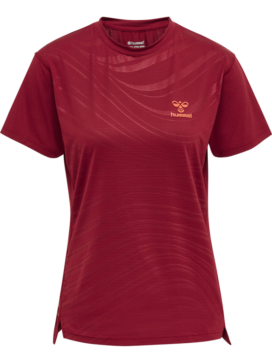 

Футболка Hummel Trikot S/S Hmlongrid Poly Tee S/S Wo, цвет RHUBARB/NASTURTIUM