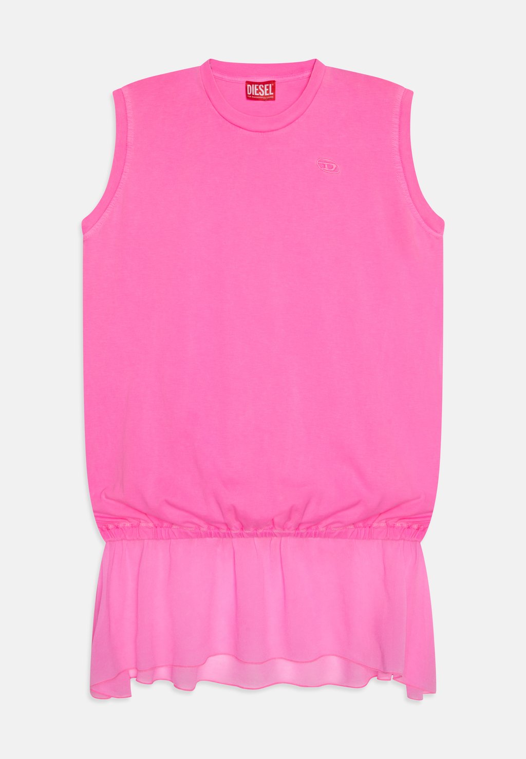 Платье из джерси DROLLETTY Diesel, цвет pink fluo