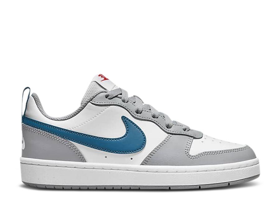 

Кроссовки Nike Court Borough Low 2 Gs 'White Light Smoke Grey Marina', белый