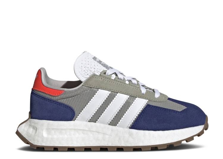 

Кроссовки Adidas RETROPY E5 J 'FEATHER GREY VICTORY BLUE', серый