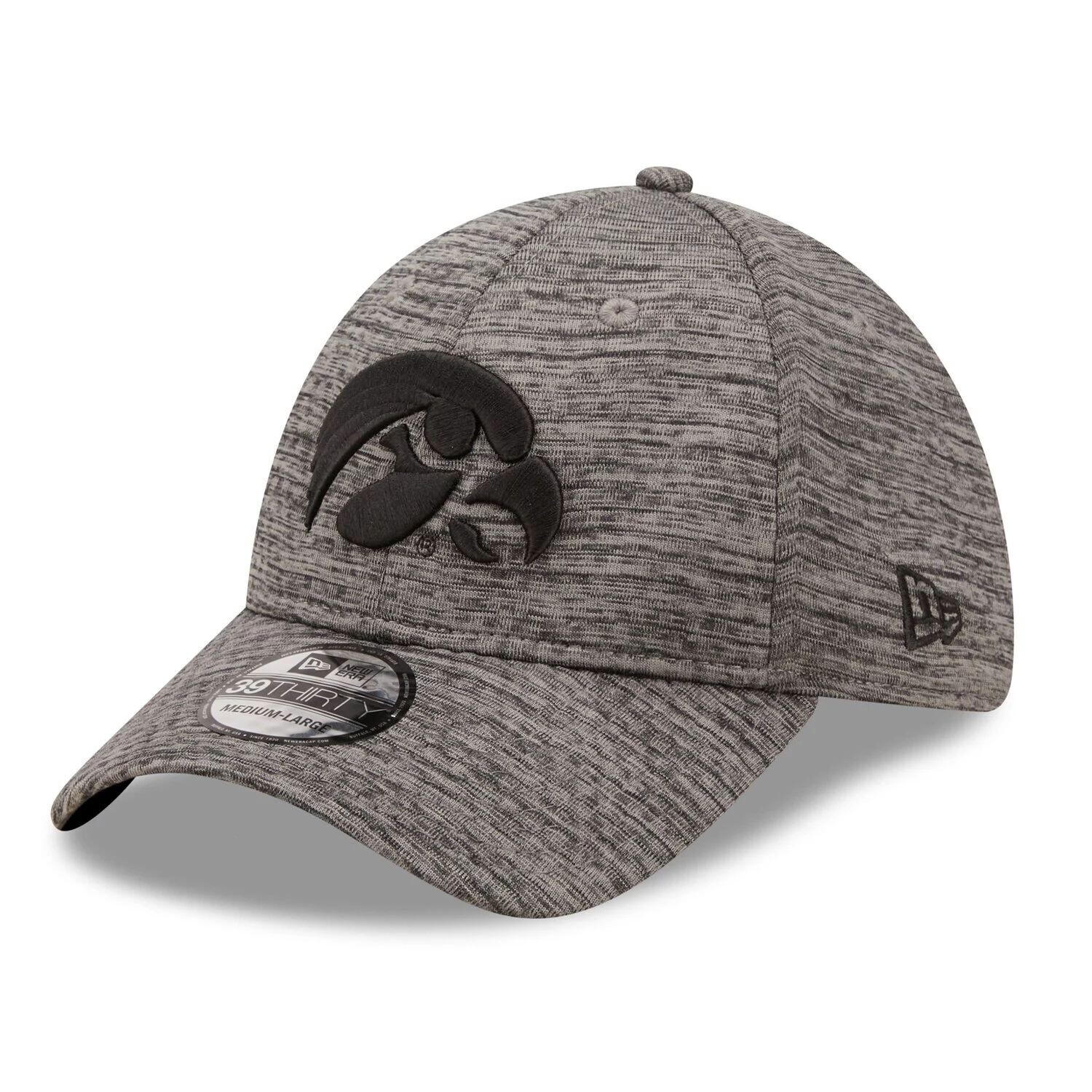 

Мужская гибкая шапка New Era Heather Grey Iowa Hawkeyes Essential 39THIRTY