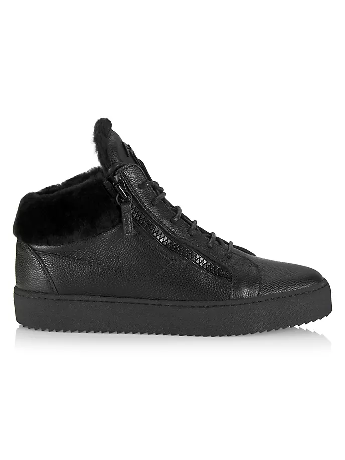

Высокие кеды Maylondon Scarpa Uomo из овчины Giuseppe Zanotti, цвет nero