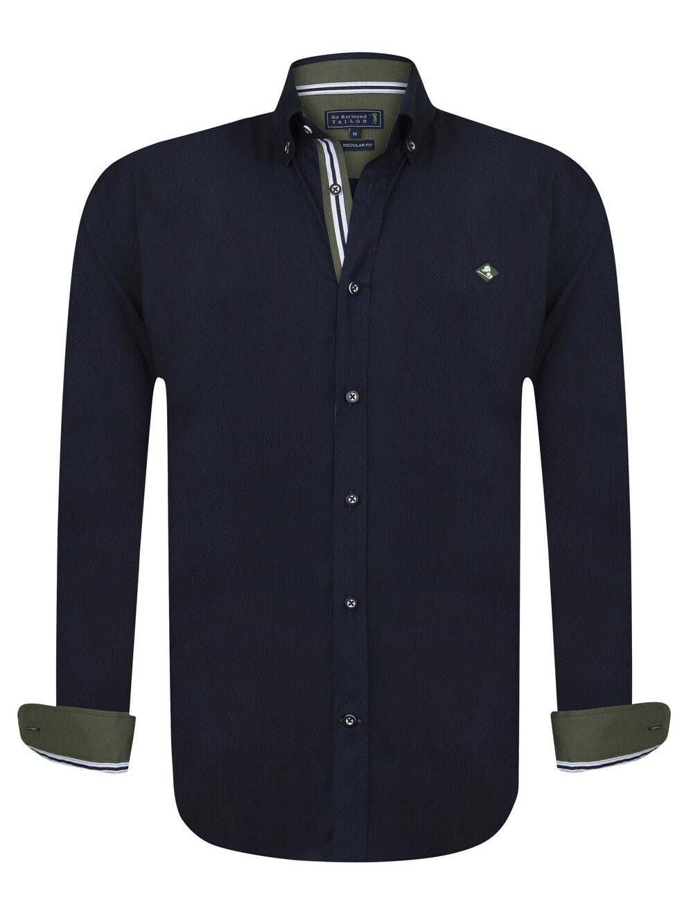 цена Рубашка на пуговицах стандартного кроя Sir Raymond Tailor Waterford, темно-синий