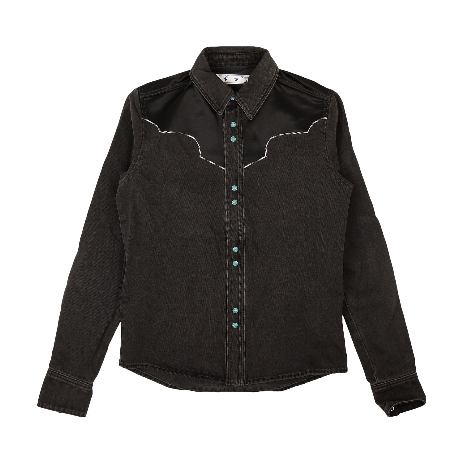 

Джинсовая рубашка Off-White Arrow Western, цвет Черный