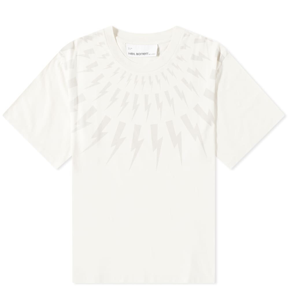 

Футболка Neil Barrett Fairisle Thunderbolt, черный