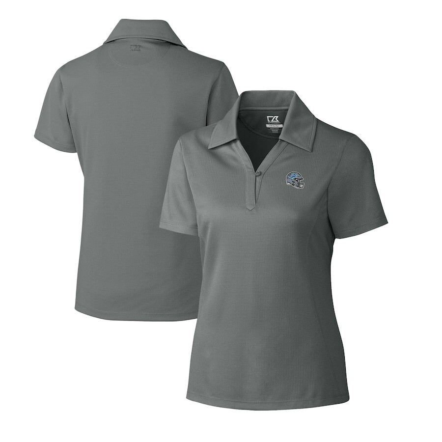 

Поло с длинным рукавом Cutter & Buck Detroit Lions, серебряный