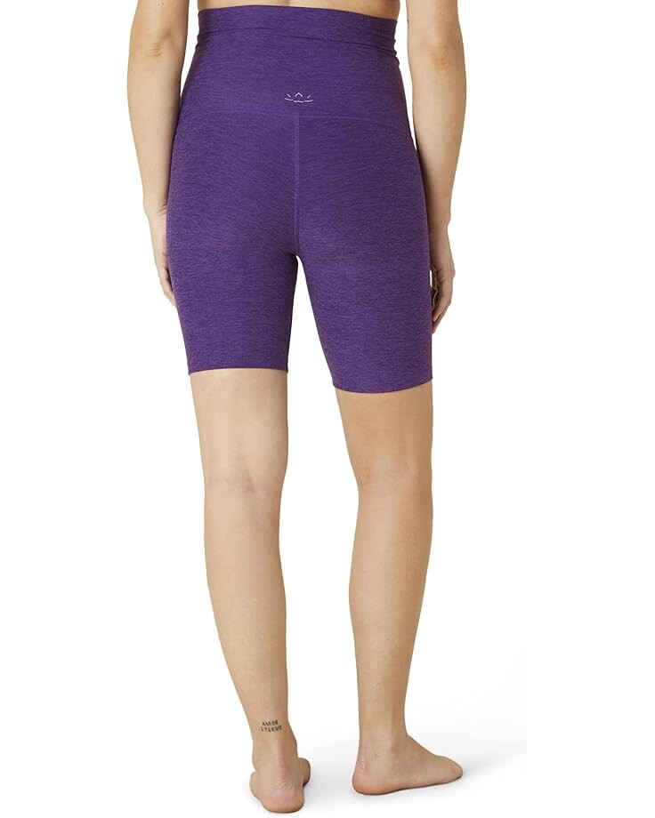 

Шорты Beyond Yoga Maternity Spacedye Empire Waisted Biker Shorts, цвет Purple Dahlia Heather