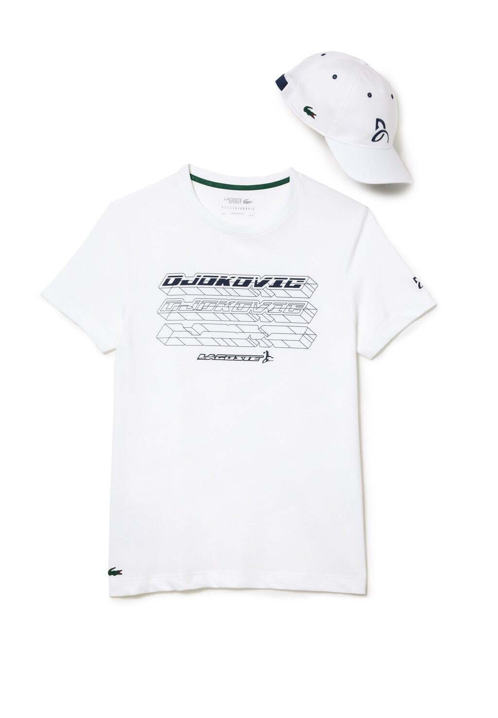 

Футболка с принтом Lacoste, белый