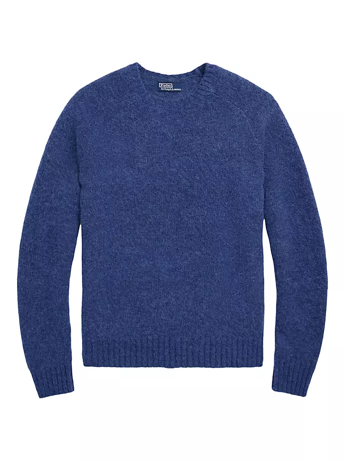

Свитер с круглым вырезом из шерсти и альпаки Polo Ralph Lauren, синий