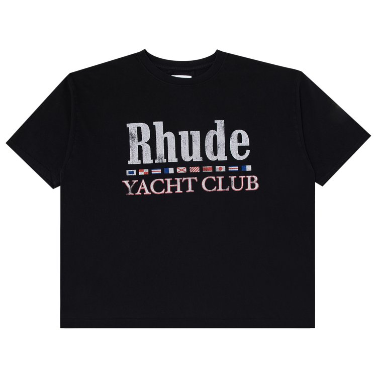 Футболка Rhude Flag 'Vintage Black', черный футболка rhude sales and service vintage black черный
