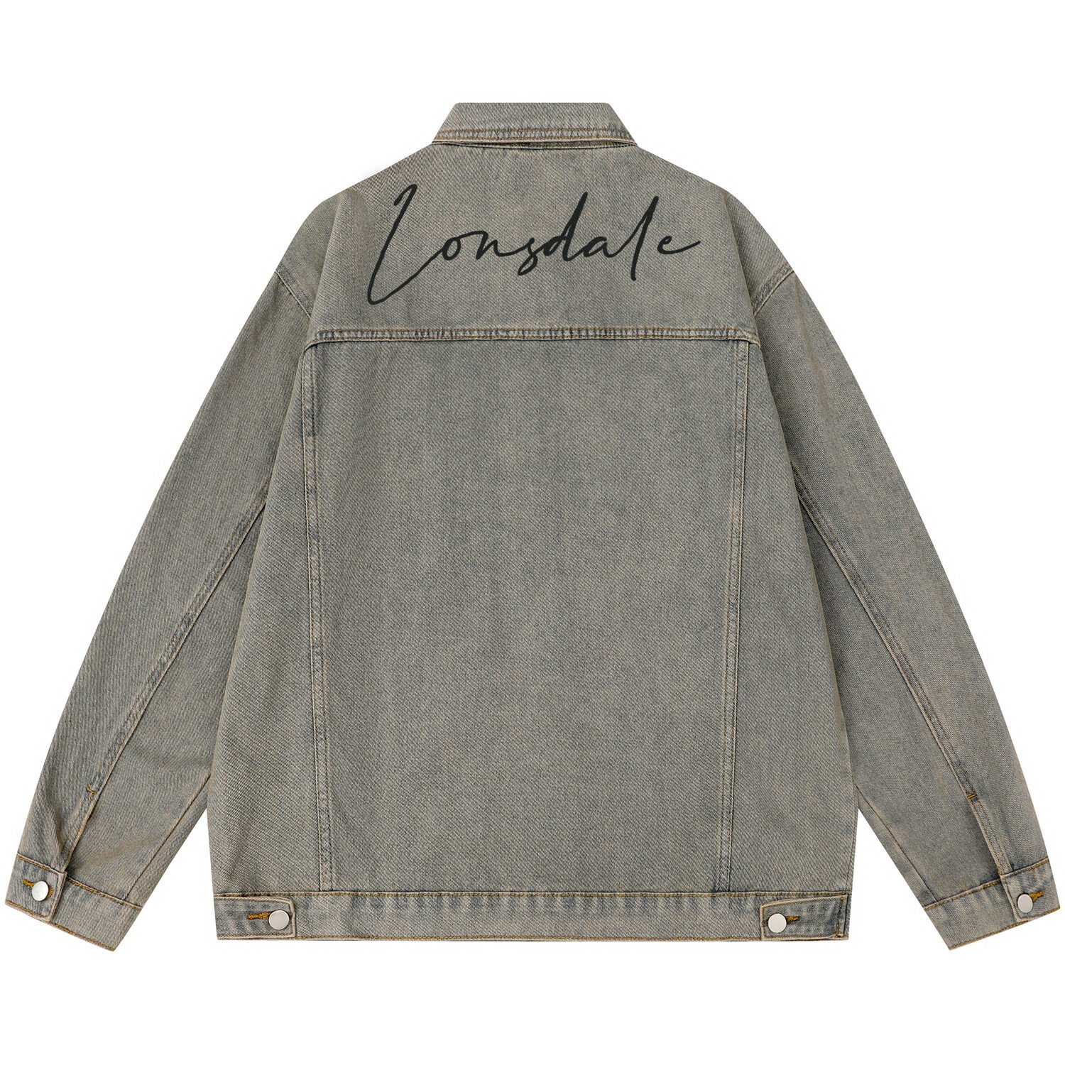 

Джинсовая куртка унисекс Lonsdale, цвет Washed Yellow Mud