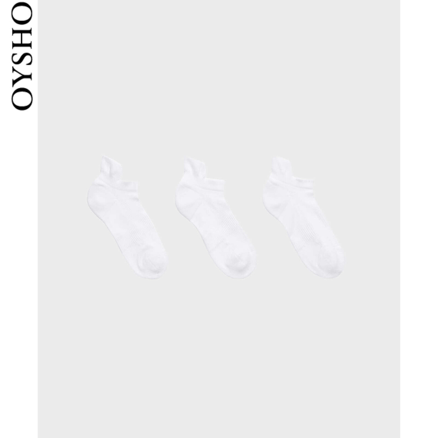 

Носки-лодочки Oysho хлопковые, белый