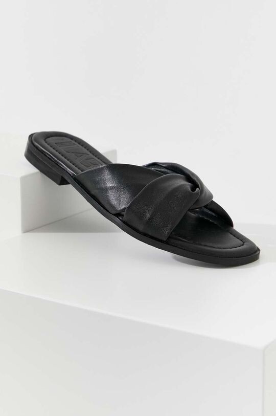

Кожаные шлепанцы Answear Lab, черный