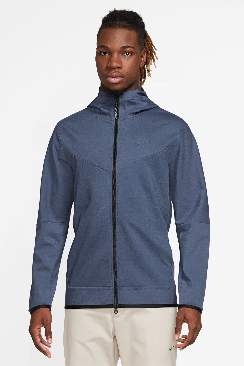 

Легкий технический флис с капюшоном Nike, синий
