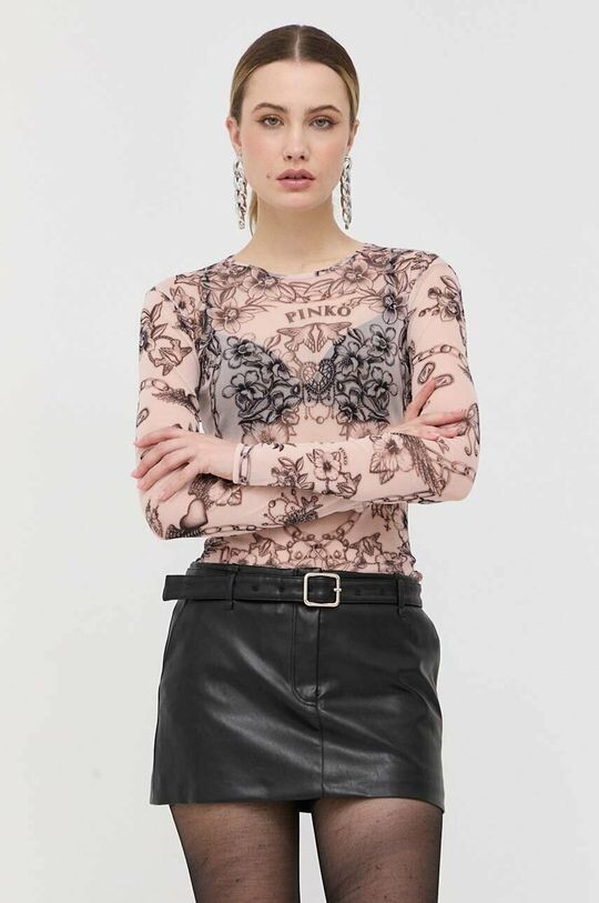 

Рубашка с длинным рукавом Pinko, розовый