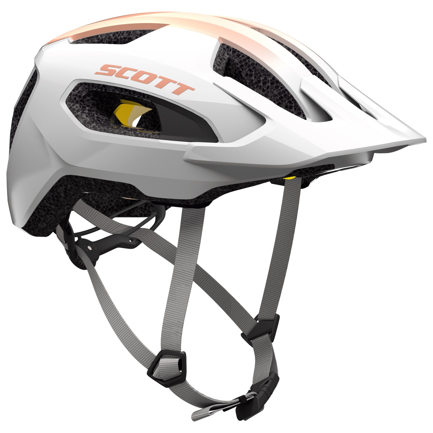Велосипедный шлем Scott Supra Plus, цвет Pearl White/Rose Beige scott шлем scott il doppio plus s 51 55 2101 pearl white