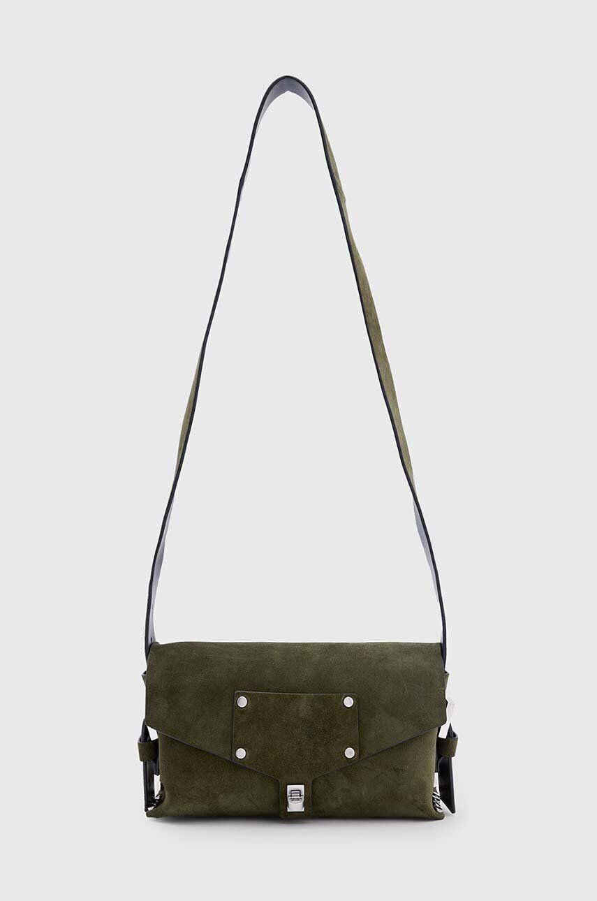 

Замшевая сумка AllSaints MIRO, зеленый