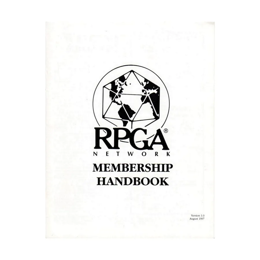 

Журнал 1997 RPGA Membership Handbook, RPGA Items