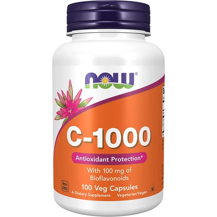 NOW дополняет витамин C-1000 биофлавоноидами и антиоксидантной защитой, 100 растительных капсул