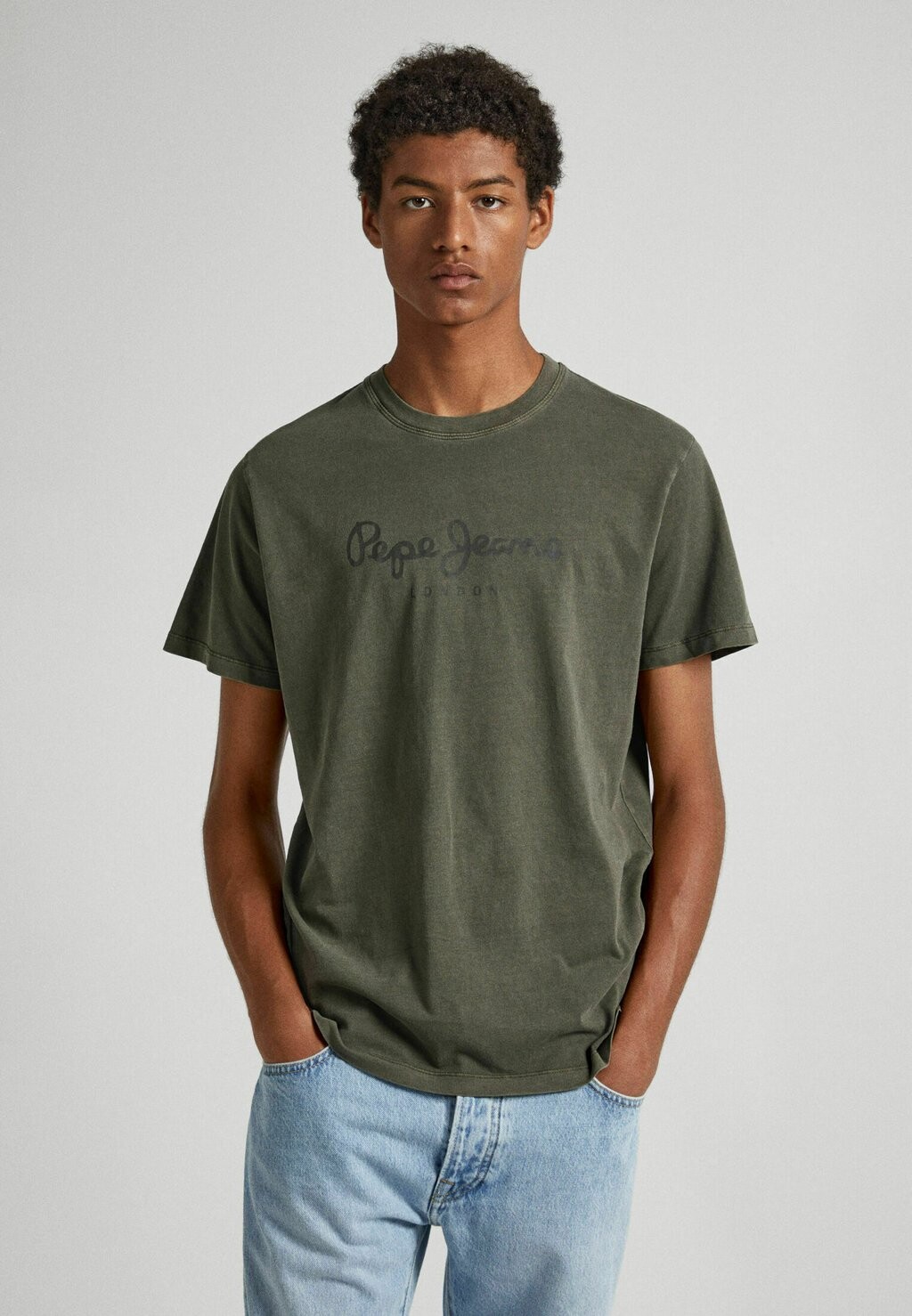 

Футболка с принтом Jayden Pepe Jeans, цвет olive green