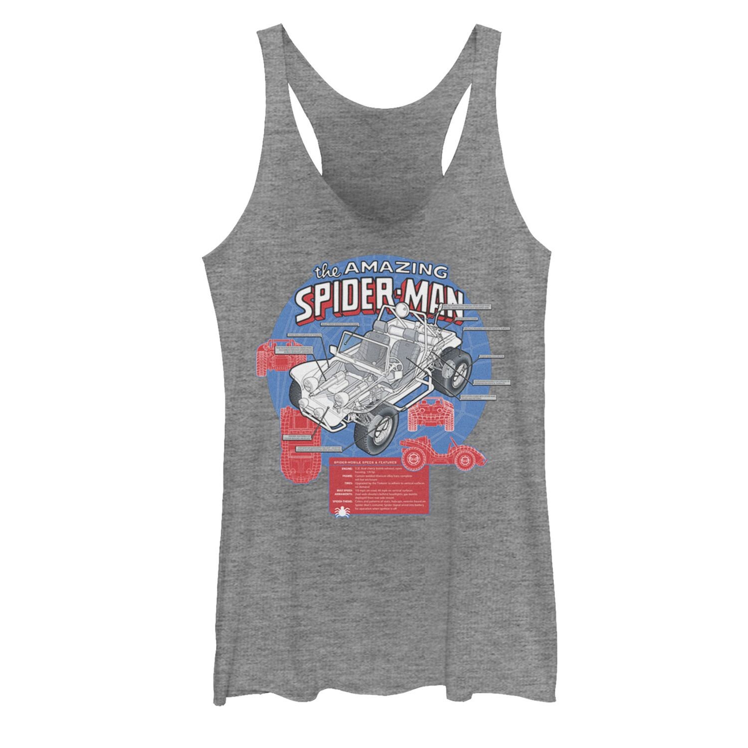 

Майка для юниоров Marvel The Amazing Spider-Man Spider-Mobile со схемами Marvel