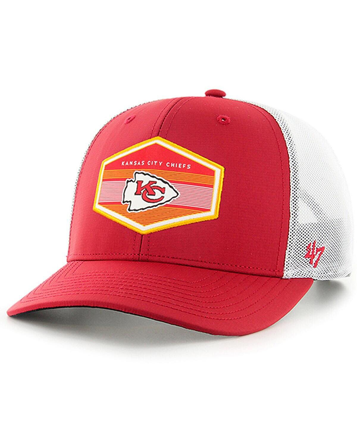 

Мужская красная регулируемая кепка Kansas City Chiefs Burgess Trucker '47 Brand