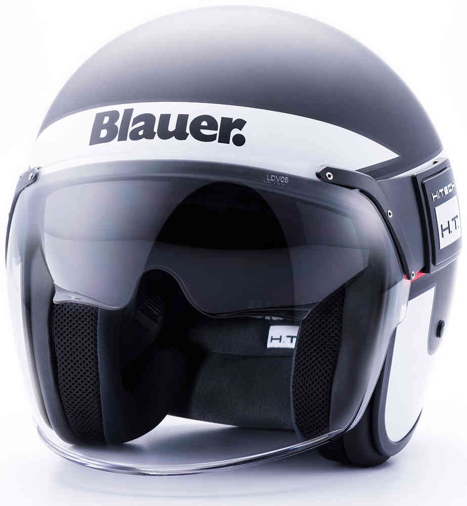 POD Stripes Реактивный шлем Blauer, черный/белый/красный шлем ссм шлем игрока ht jofa 415 bk