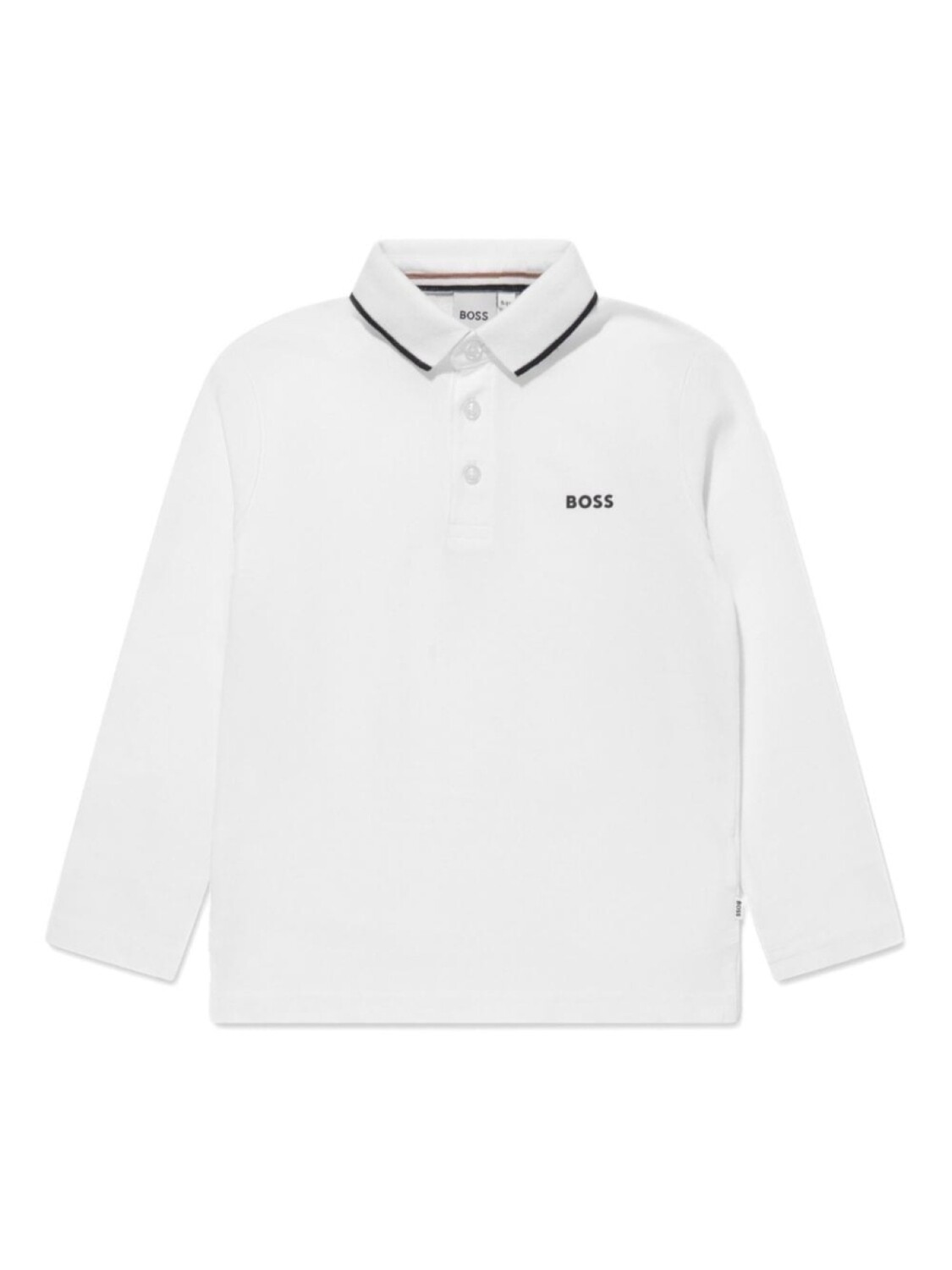 

Рубашка-поло с длинными рукавами BOSS Kidswear, белый