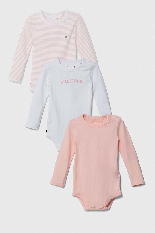 

Три пары боди Tommy Hilfiger, розовый