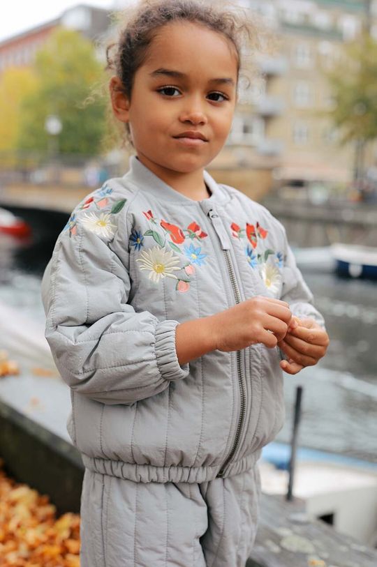 Детская куртка-бомбер Konges Sløjd, синий бомбер детский бомбер для школы толстовка в школу свитер для школы formaschool черный 122