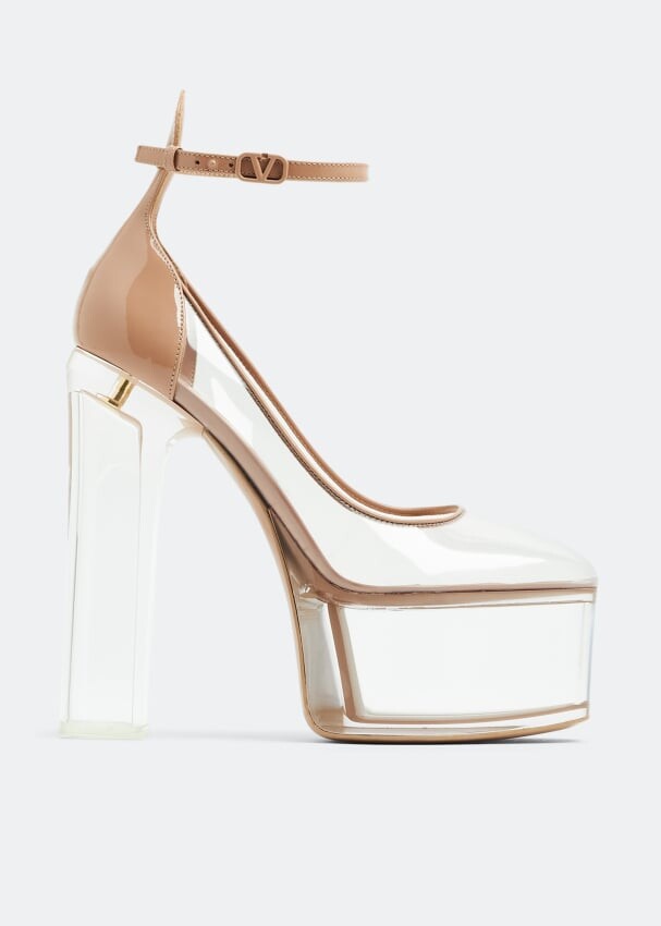 Туфли Valentino Garavani Tan-Go Platform, нейтральный