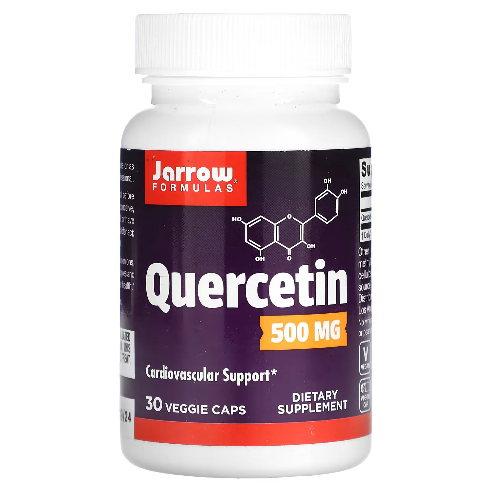 Jarrow Formulas Кверцетин 500 мг 30 растительных капсул jarrow formulas кверцетин 500 мг 30 вегетарианских капсул