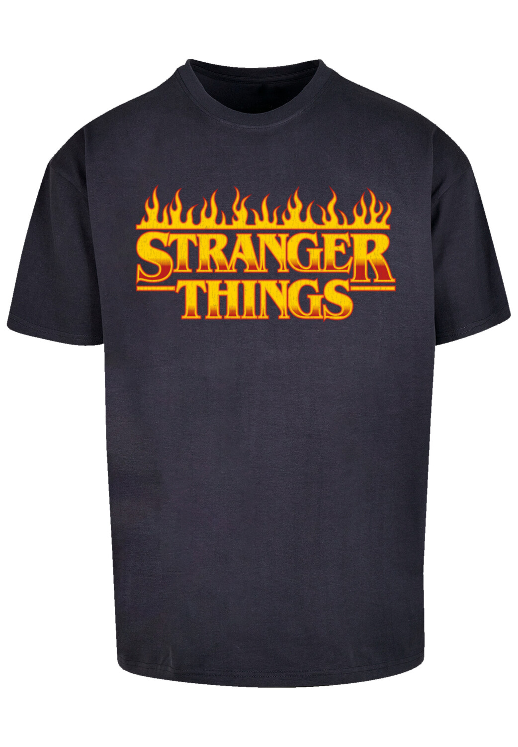 

Футболка F4NT4STIC Stranger Things Fire Logo Netflix TV Series, темно-синий