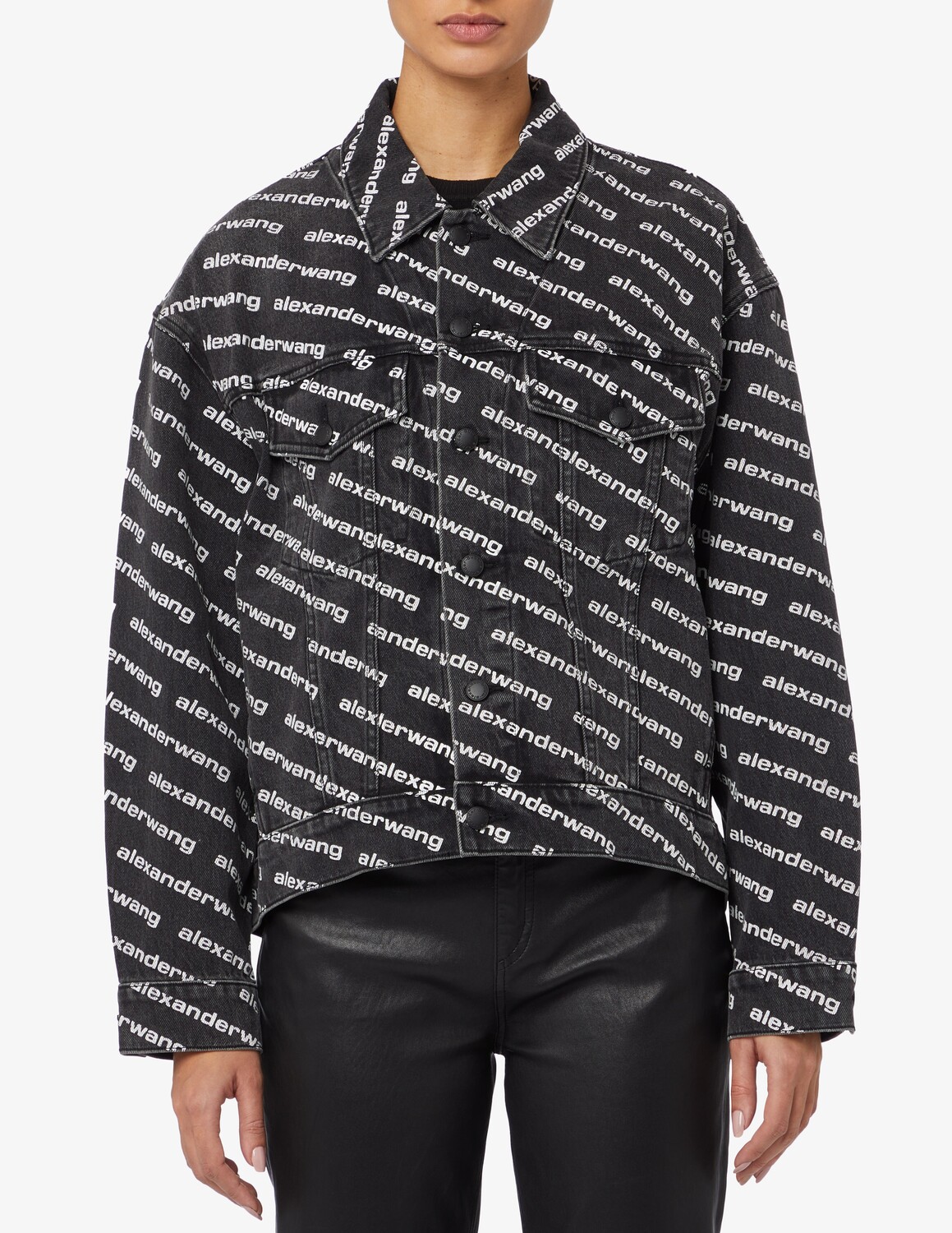 

Джинсы с логотипом Alexander Wang, черный