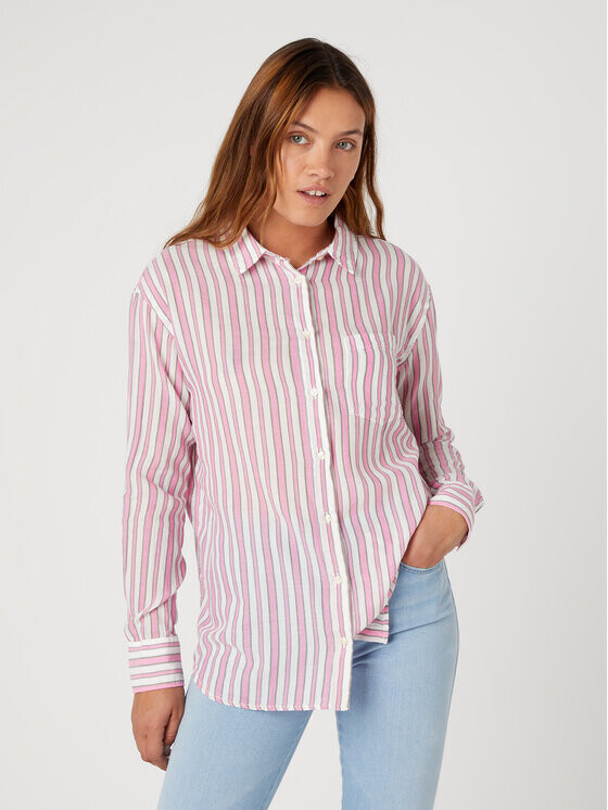 

Рубашка стандартного кроя Wrangler, розовый
