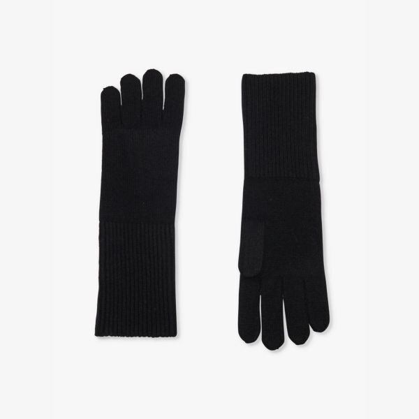

Перчатки из кашемира в рубчик Loop Cashmere, черный