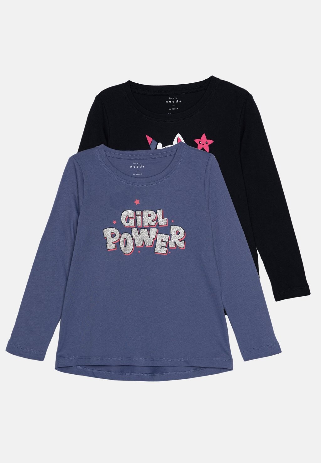 

Топ с длинными рукавами NMFVIOLET LOOSE 2 PACK Name it, цвет dark blue